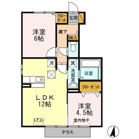 プロシード青葉台　Ａの物件間取画像